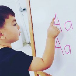Learning the alphabet at Bonnie Academy