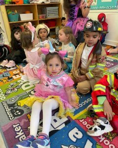 Bonnie Academy childcare center Halloween Parade and party